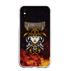 Чехол iPhone XS Max матовый Valheim Девушка викинг