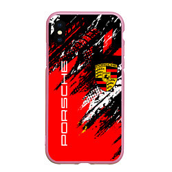 Чехол iPhone XS Max матовый PORSCHE ПОРШЕ ГРАНЖ