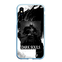 Чехол iPhone XS Max матовый DARKSOULS ТЁМНЫЙ РЫЦАРЬ, цвет: 3D-голубой