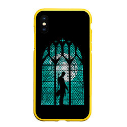 Чехол iPhone XS Max матовый Shadow of Dante, цвет: 3D-желтый