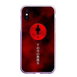 Чехол iPhone XS Max матовый Клинок, рассекающий демонов Kimetsu no Yaiba