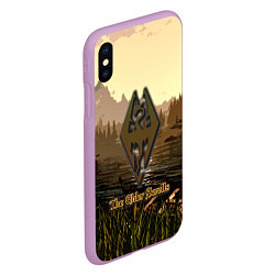 Чехол iPhone XS Max матовый The Elder Scrolls Online, цвет: 3D-сиреневый — фото 2