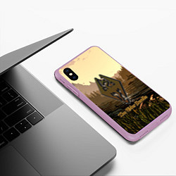 Чехол iPhone XS Max матовый The Elder Scrolls Online, цвет: 3D-сиреневый — фото 2