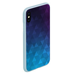 Чехол iPhone XS Max матовый BASTERIA, цвет: 3D-голубой — фото 2
