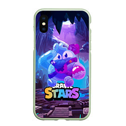 Чехол iPhone XS Max матовый Сквик Squeak Brawl Stars