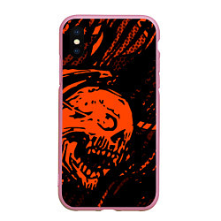Чехол iPhone XS Max матовый Without a soul, цвет: 3D-розовый