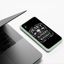 Чехол iPhone XS Max матовый Острые Козырьки Whiskey, цвет: 3D-салатовый — фото 2