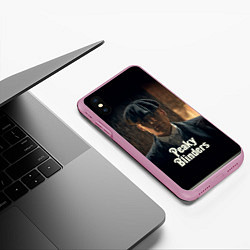Чехол iPhone XS Max матовый Острые Козырьки Томас Шелби, цвет: 3D-розовый — фото 2