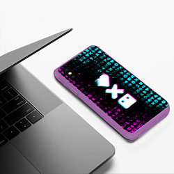 Чехол iPhone XS Max матовый ЛЮБОВЬ СМЕРТЬ И РОБОТЫ, цвет: 3D-фиолетовый — фото 2