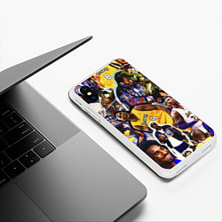 Чехол iPhone XS Max матовый КОБИ БРАЙАНТ KOBE BRYANT, цвет: 3D-белый — фото 2