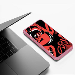 Чехол iPhone XS Max матовый SODA LUV БЛЭСС ГАД, цвет: 3D-малиновый — фото 2