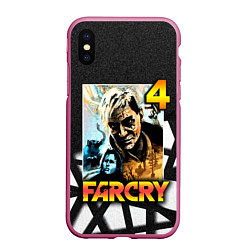 Чехол iPhone XS Max матовый FARCRY 4 Пэйган Мин, цвет: 3D-малиновый