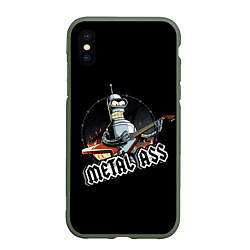 Чехол iPhone XS Max матовый Metal Bender