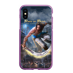 Чехол iPhone XS Max матовый Prince of Persia, цвет: 3D-фиолетовый