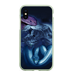 Чехол iPhone XS Max матовый Мифические змеи