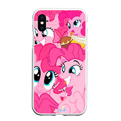 Чехол iPhone XS Max матовый Pinkie Pie pattern