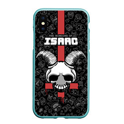 Чехол iPhone XS Max матовый The Binding of Isaac, цвет: 3D-мятный