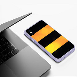 Чехол iPhone XS Max матовый Георгиевская лента, цвет: 3D-светло-сиреневый — фото 2