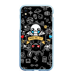 Чехол iPhone XS Max матовый THE BINDING OF ISAAC ЖЕРТВА, цвет: 3D-голубой