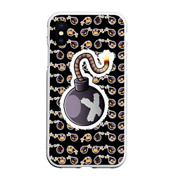 Чехол iPhone XS Max матовый Friday night funkin, whitty, цвет: 3D-белый