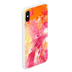 Чехол iPhone XS Max матовый Яркая Bright colors Z, цвет: 3D-белый — фото 2