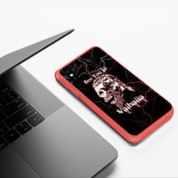Чехол iPhone XS Max матовый Ragnarr, цвет: 3D-красный — фото 2