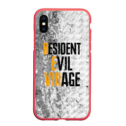 Чехол iPhone XS Max матовый RESIDENT EVIL VILLAGE ГРАНЖ, цвет: 3D-красный