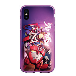 Чехол iPhone XS Max матовый Gurren Lagann