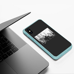Чехол iPhone XS Max матовый Kusanagi, цвет: 3D-мятный — фото 2