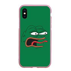 Чехол iPhone XS Max матовый Pepe skin