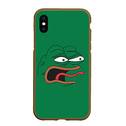 Чехол iPhone XS Max матовый Pepe skin