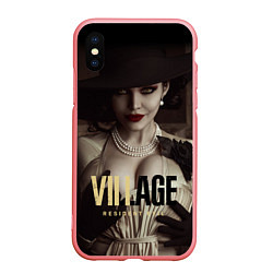 Чехол iPhone XS Max матовый Resident Evil Village Димитреску фан-косплей