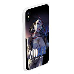 Чехол iPhone XS Max матовый Lady Alcina Dimitrescu, цвет: 3D-белый — фото 2