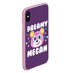 Чехол iPhone XS Max матовый Dreamy Megan, цвет: 3D-розовый — фото 2