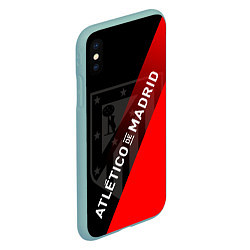 Чехол iPhone XS Max матовый АТЛЕТИКО МАДРИД ATLETICO, цвет: 3D-мятный — фото 2