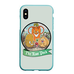 Чехол iPhone XS Max матовый The Root Pack, цвет: 3D-мятный