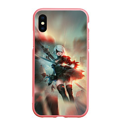 Чехол iPhone XS Max матовый 2B Nier Automata Z, цвет: 3D-баблгам