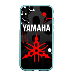 Чехол iPhone XS Max матовый YAMAHA ЯМАХА МОТОСПОРТ, цвет: 3D-мятный