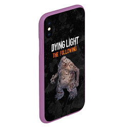 Чехол iPhone XS Max матовый Dying light мутант, цвет: 3D-фиолетовый — фото 2