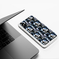 Чехол iPhone XS Max матовый SPORT, цвет: 3D-белый — фото 2