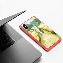 Чехол iPhone XS Max матовый ХЯККИМАРУ И ДОРОРО, цвет: 3D-красный — фото 2