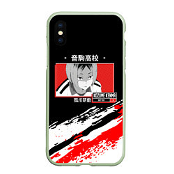 Чехол iPhone XS Max матовый Кенма Козуме Haikyuu!!, цвет: 3D-салатовый