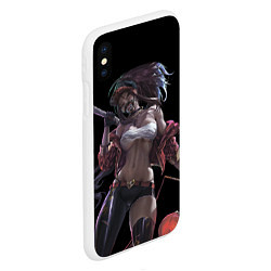 Чехол iPhone XS Max матовый KDA- Akali, цвет: 3D-белый — фото 2