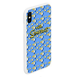 Чехол iPhone XS Max матовый Gomers pattern, цвет: 3D-белый — фото 2