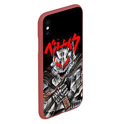 Чехол iPhone XS Max матовый Манга Berserk, цвет: 3D-красный — фото 2