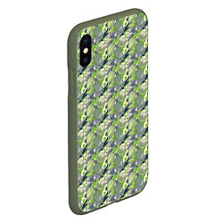 Чехол iPhone XS Max матовый Большой Теннис, цвет: 3D-темно-зеленый — фото 2
