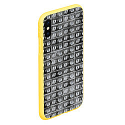 Чехол iPhone XS Max матовый Энди Уорхол 200 $-ых банкнот, цвет: 3D-желтый — фото 2