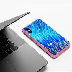 Чехол iPhone XS Max матовый Морские водоросли!, цвет: 3D-малиновый — фото 2