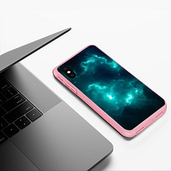 Чехол iPhone XS Max матовый Галактическое сияние, цвет: 3D-баблгам — фото 2