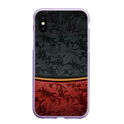 Чехол iPhone XS Max матовый Дорогой узор, цвет: 3D-светло-сиреневый